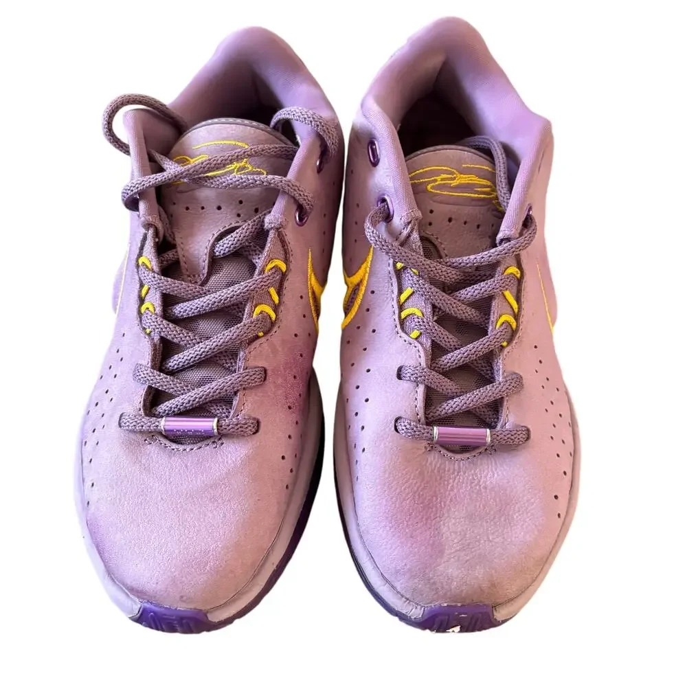 Youth Nike Lebron 21 GS Violet Gold Basketball Shoes Lakers FZ7189-500 sz 4.5Y